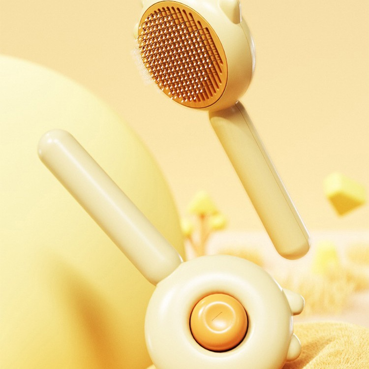 Feline grooming brush