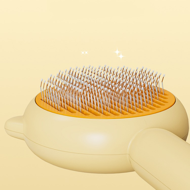 Feline grooming brush