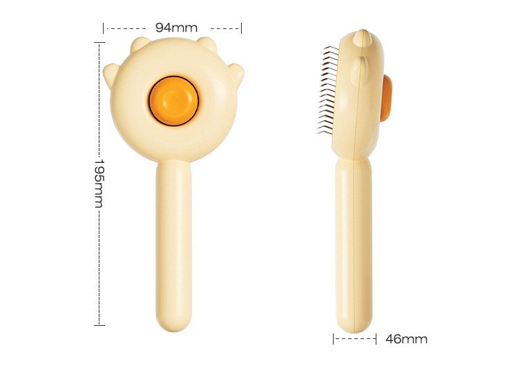 Feline grooming brush