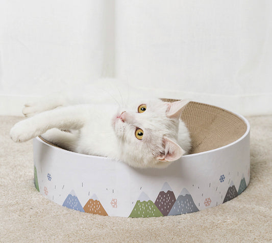 Cylindre cat bed scratcher